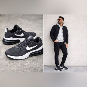 Nike 270 Air React Black/White Basketball sports size 10.5